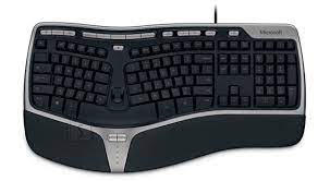 Microsoft B2M-00006 Natural Ergonomic Keyboard 4000 Multimedia, Wired, EN, 1.53 m, 1.3 g, Black
