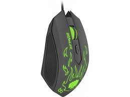 FURY Brawler Optical Gaming mouse, 1600DPI, Wired, Black/Green