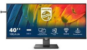 Philips USB-C Hub Monitor 40B1U5600/00 40 ", IPS, WQHD